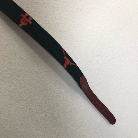 SMATHERS & BRANDON UT LONGHORNS NEEDLEPOINT BELT - Picture 3 of 5